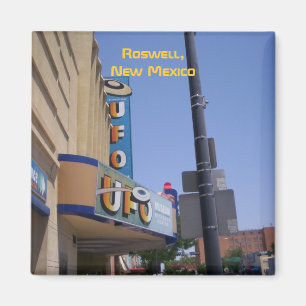 Museo Roswell UFO (con palabras) imán
