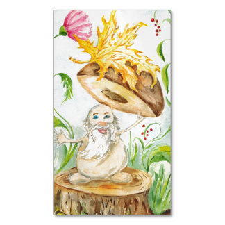"Mushroom Boletus". Tarjeta de visita magnética