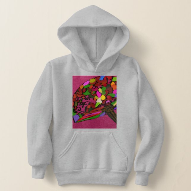 Mushroom Face Character Art Hoodie (Distribución )