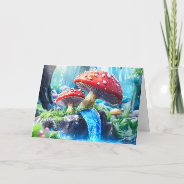 Mushroom Forest Fantasy Art (Anverso)