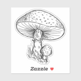 Mushroom Pair Pegatina