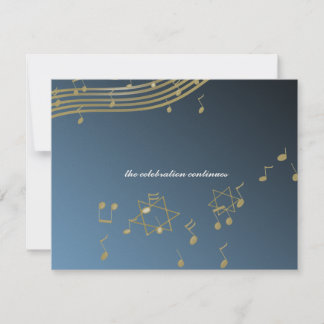 Music Bar Mitzvah/ Tarjeta de recepción