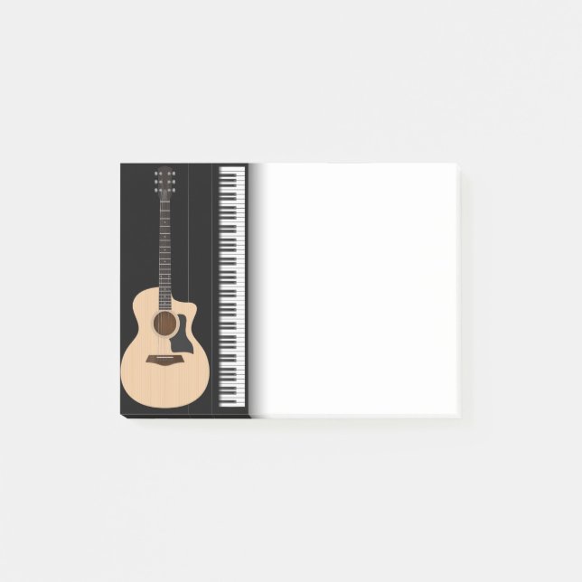 Music Guitar Piano Post lo nota (Anverso)