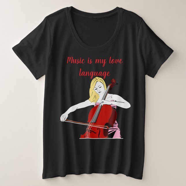 Music Mashup Music es mi camiseta de lenguaje de a (Anverso del diseño)