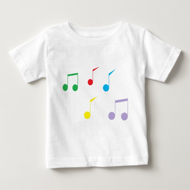 Music Notes Toddler Long Sleeve camiseta (Anverso)