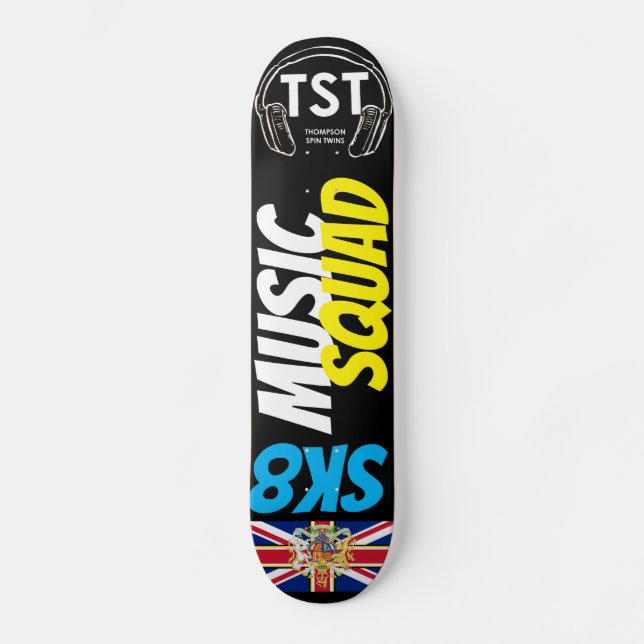MUSIC SQUAD OFICIAL Skateboard UK (Anverso)