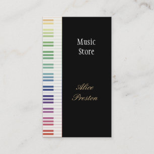 Music Store - tarjeta de visita