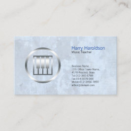 Music Teacher Bold Piano Keys Icon Tarjeta de pres