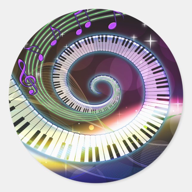 Música 1 Pegatinas (Anverso)