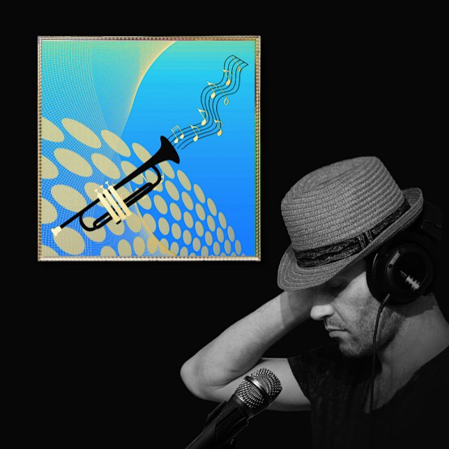 Música abstracta de trompeta en impresiones de lám (Subido por el creador)