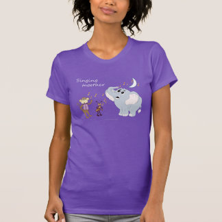 Música Animales - "Cantando Juntos" Camiseta morad