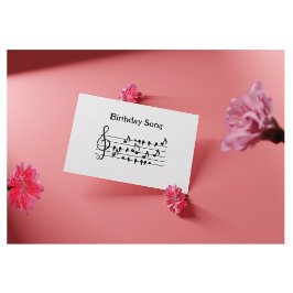 Música caprichosa del canto de los pájaros Tarjeta