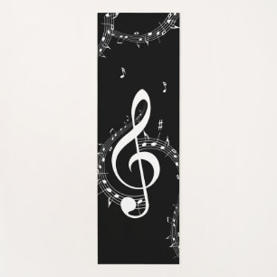 Música Climactic G Clef Mat de yoga de doble cara