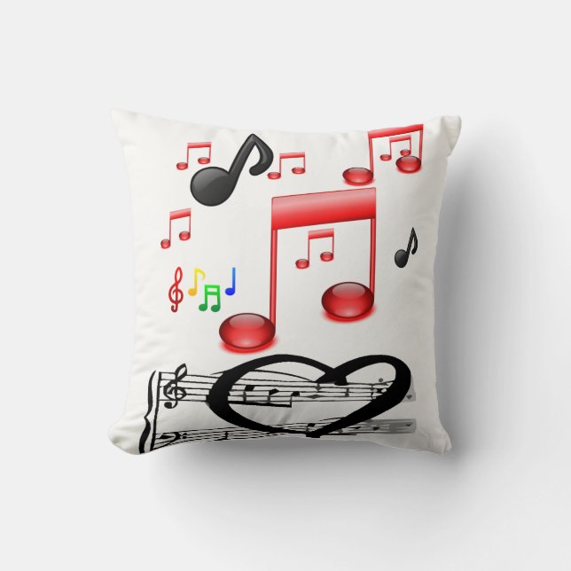 Música Cojín decorativo (Anverso)