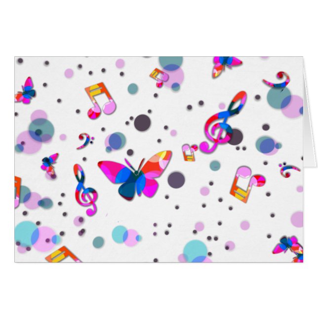 Música colorida bailando (Anverso (Horizontal))