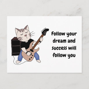 música con éxito de rock de tarjetas
