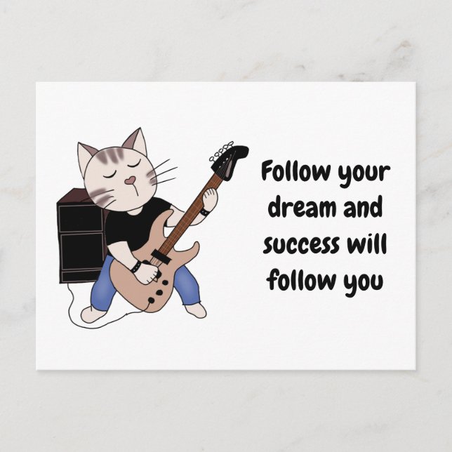 música con éxito de rock de tarjetas (Anverso)