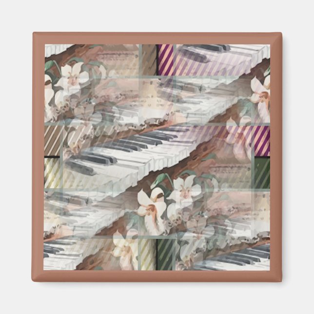 Música con imán de flores (Frente)