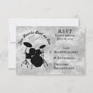 Música de batería para RSVP de boda de baterista K