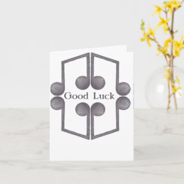 Música de buena suerte Tarjeta de felicitación dob