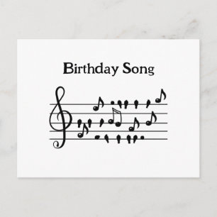Música de Canción de Pájaro Caprichosa Tarjeta de 