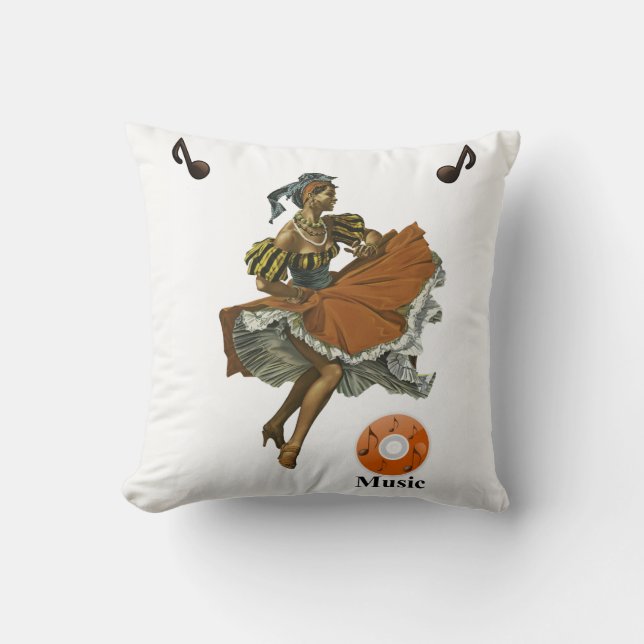 Música de Cojín Decorativo (Anverso)