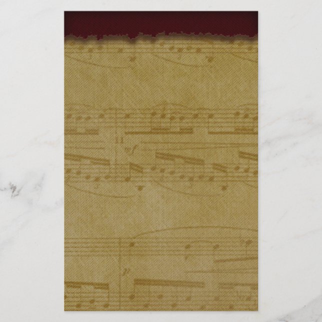 Música de época, papelería (Anverso)