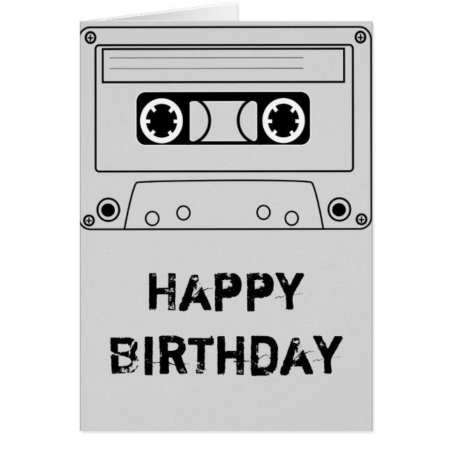 Música de grunge de cinta retro (Frente)