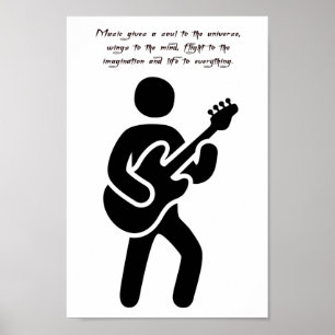 Música de guitarra cita arte de Silhouette