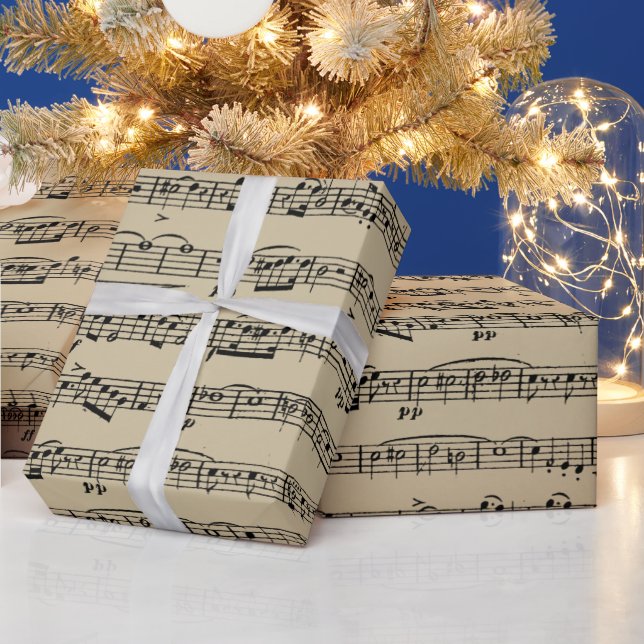 Música De Hoja En Papel Vintage (Vacaciones)