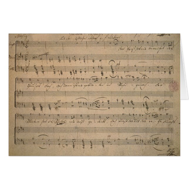 Música de hojas antiguas, canción del anciano, 182 (Anverso (Horizontal))