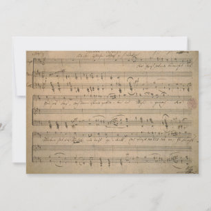 Música de hojas antiguas de 1822, canción del anci