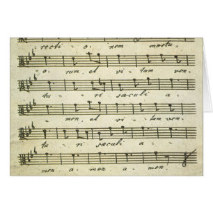 Música de hojas antiguas, puntuación musical de 18