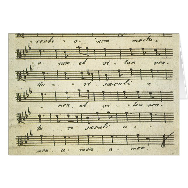 Música de hojas antiguas, puntuación musical de 18 (Anverso (Horizontal))