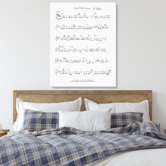 Música de Keep Of The Promise en Lienzo Impreso (Insitu(Dormitorio))