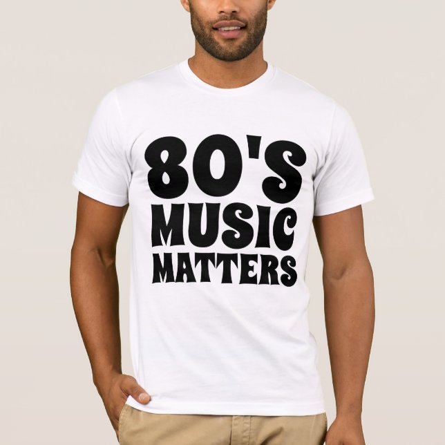 MÚSICA DE LOS 80 IMPORTA Camisetas Vintage (Anverso)