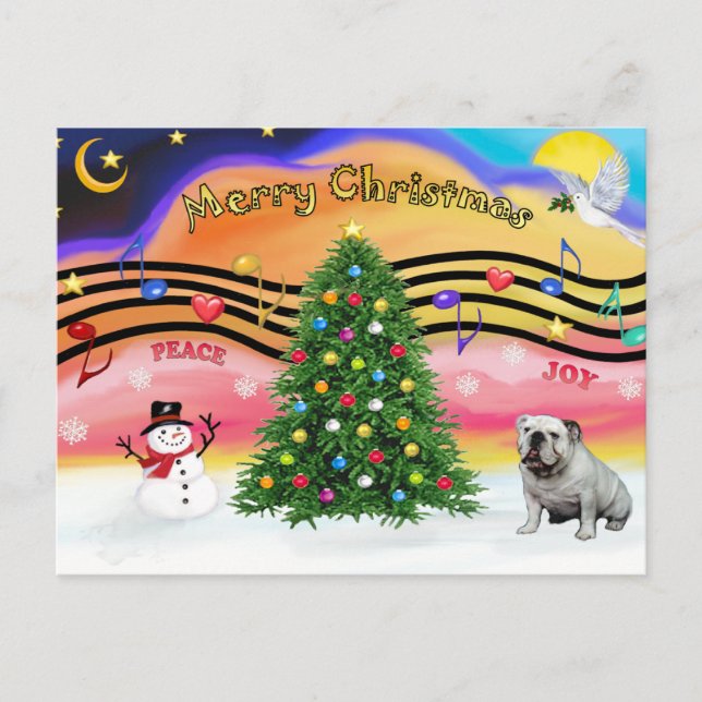 Música de Navidad 2 - Bulldog Inglés (9) (Anverso)