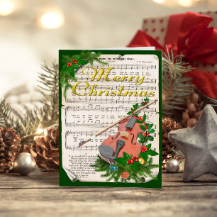 Música de Navidad antigua para violín