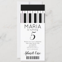 Música de piano adorable   Invitación de fiesta es