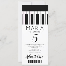 Música de piano adorable   Invitación de fiesta es