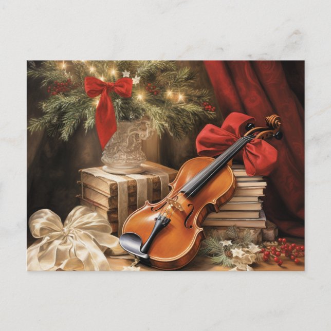 Música de violín de Navidad (Anverso)