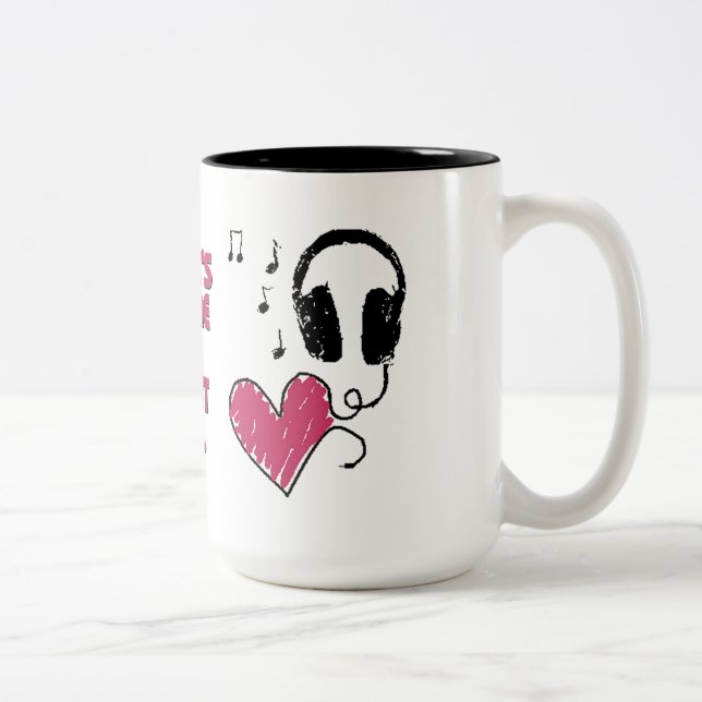 Música donde está taza el corazón de los (Derecha)