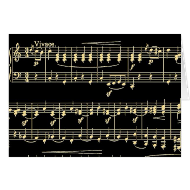 Música dorada en negro (Anverso (Horizontal))