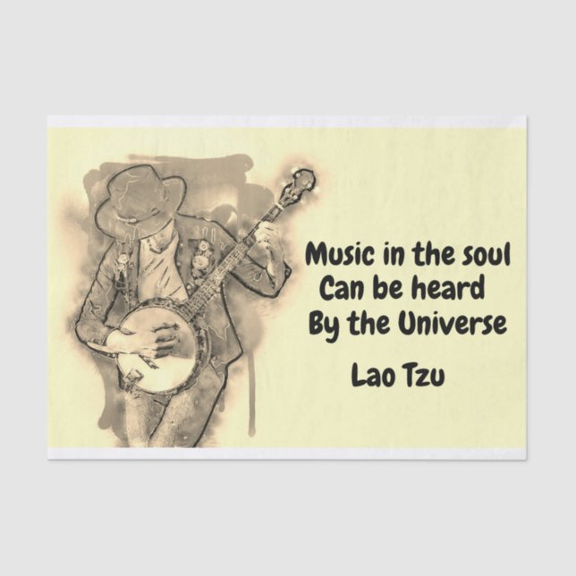 Música en el papel del tejido del alma (Anverso)