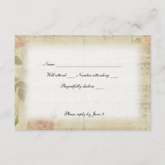 Música fantasma victoriana rsvp con sobres