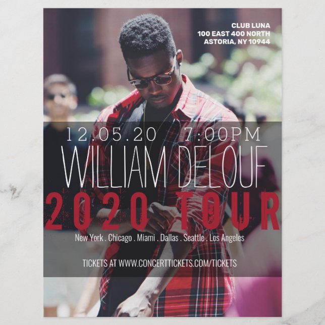 Música, Libro, Tour, Banda, Autor Volante (Frente)