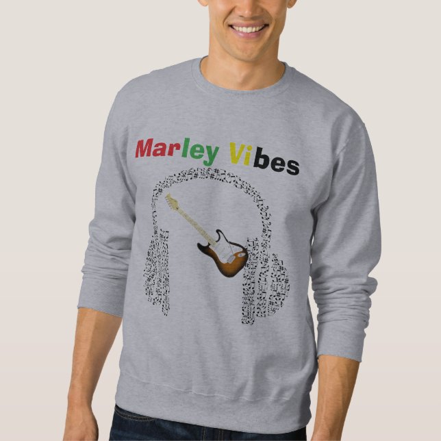 Música Mashup Marley Vibes sudadera gris (Anverso)