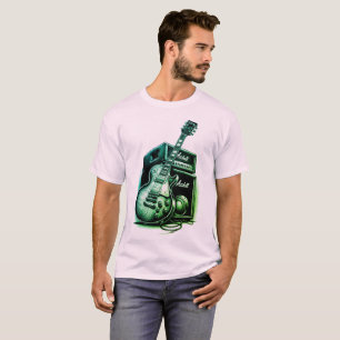 música mens camisetas jazz jazz brass guitarra