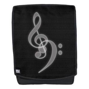 Música - Mochila Boldface Treble and Bass Clef
