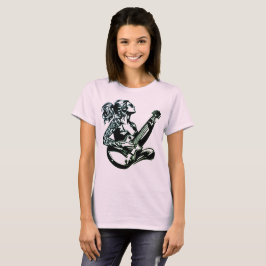 música mujeres camisetas jazz guitarrista brass